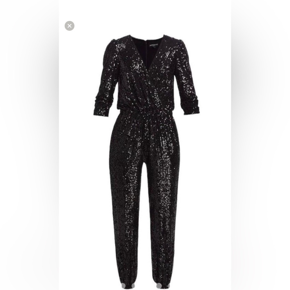 Generation Love Black Sequin Long Sleeve Dress